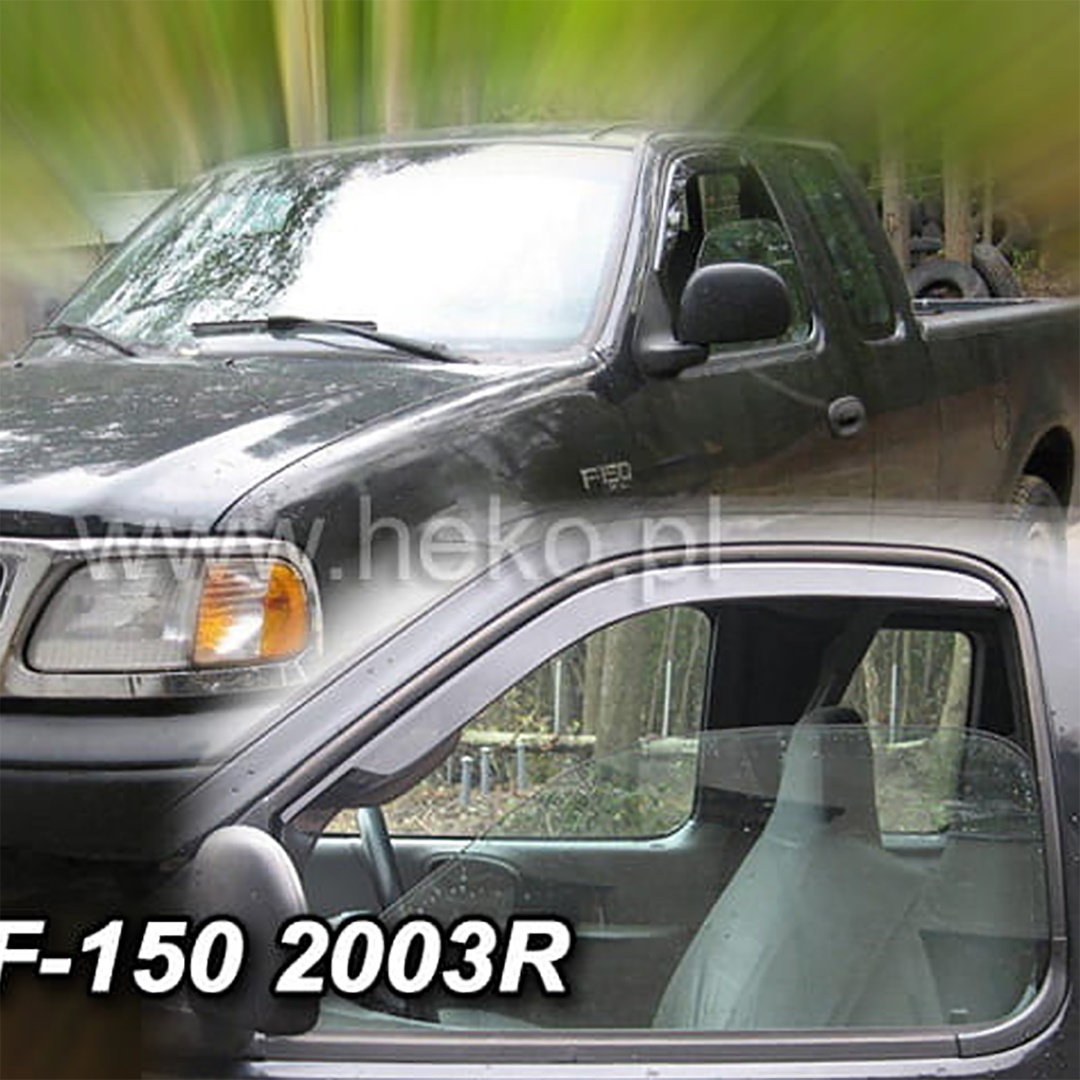 Βλησαρούλης Car Center - ΑΝΕΜΟΘΡΑΥΣΤΕΣ ΓΙΑ FORD F150 XLT 2D 1999-2003 ΖΕΥΓΑΡΙ ΑΠΟ ΕΥΚΑΜΠΤΟ ΦΙΜΕ ΠΛΑΣΤΙΚΟ HEKO - 2 ΤΕΜ.