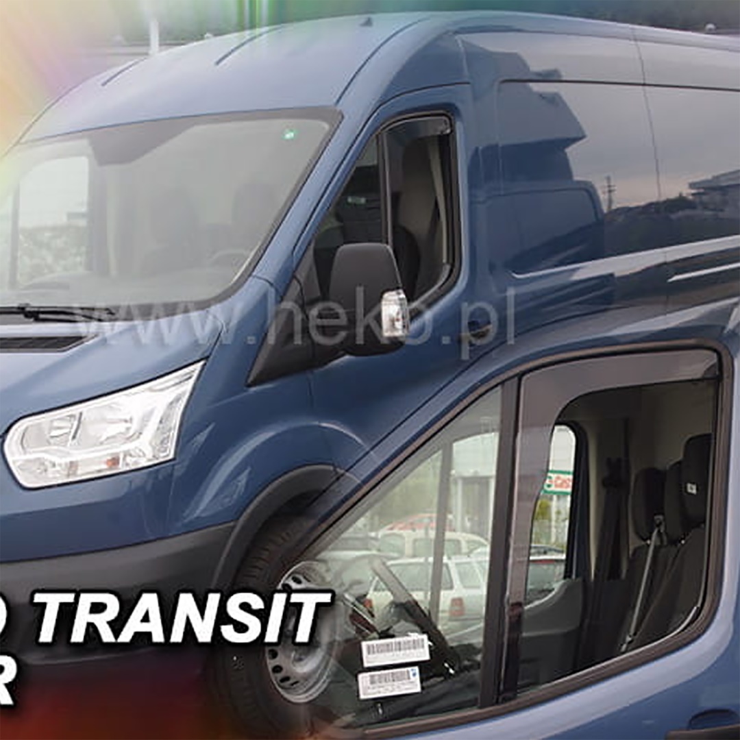 Βλησαρούλης Car Center - ΑΝΕΜΟΘΡΑΥΣΤΕΣ ΓΙΑ FORD TRANSIT 8 2013+ ΖΕΥΓΑΡΙ ΑΠΟ ΕΥΚΑΜΠΤΟ ΦΙΜΕ ΠΛΑΣΤΙΚΟ HEKO - 2 ΤΕΜ.