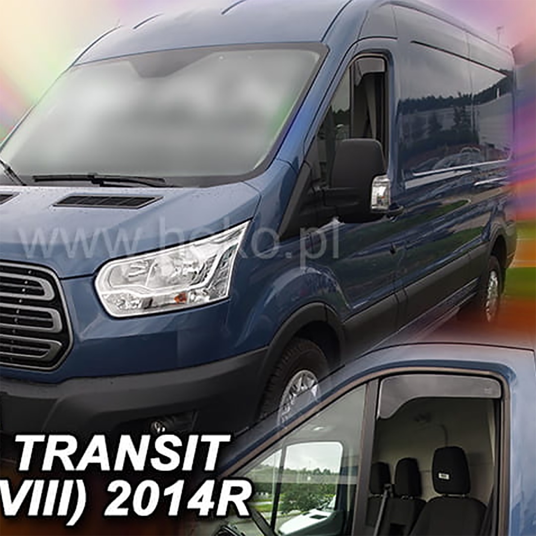 Βλησαρούλης Car Center - ΑΝΕΜΟΘΡΑΥΣΤΕΣ ΓΙΑ FORD TRANSIT 8 2013+ ΚΟΝΤΟ ΖΕΥΓΑΡΙ ΑΠΟ ΕΥΚΑΜΠΤΟ ΦΙΜΕ ΠΛΑΣΤΙΚΟ HEKO - 2 ΤΕΜ.