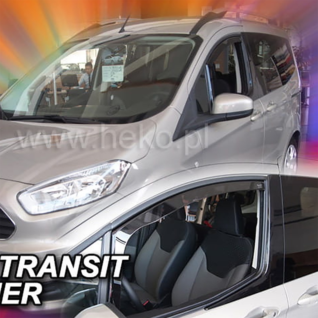 Βλησαρούλης Car Center - ΑΝΕΜΟΘΡΑΥΣΤΕΣ ΓΙΑ FORD TRANSIT COURIER 2D/4D 2014-2023  / TOURNEO COURIER 2D/4D 2014-2023 ΖΕΥΓΑΡΙ ΑΠΟ ΕΥΚΑΜΠΤΟ ΦΙΜΕ ΠΛΑΣΤΙΚΟ HEKO - 2 ΤΕΜ.