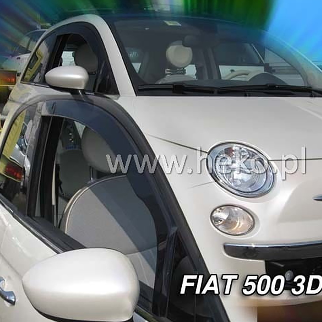 Βλησαρούλης Car Center - ΑΝΕΜΟΘΡΑΥΣΤΕΣ ΓΙΑ FIAT 500 3D 2007-2020 ΖΕΥΓΑΡΙ ΑΠΟ ΕΥΚΑΜΠΤΟ ΦΙΜΕ ΠΛΑΣΤΙΚΟ HEKO - 2 ΤΕΜ.
