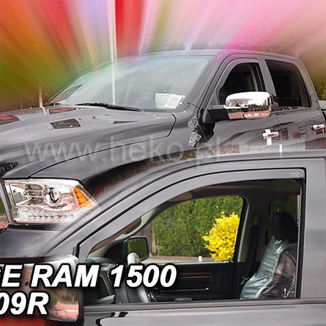 Βλησαρούλης Car Center - ΑΝΕΜΟΘΡΑΥΣΤΕΣ ΓΙΑ DODGE RAM 1500 IV 4D 2009-2018 ΖΕΥΓΑΡΙ ΑΠΟ ΕΥΚΑΜΠΤΟ ΦΙΜΕ ΠΛΑΣΤΙΚΟ HEKO - 2 ΤΕΜ.
