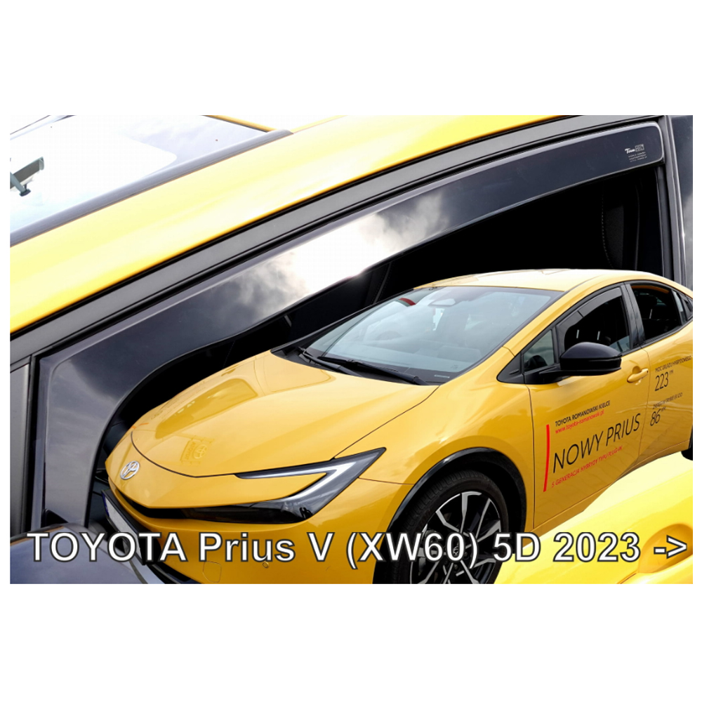 Βλησαρούλης Car Center - ΑΝΕΜΟΘΡΑΥΣΤΕΣ ΓΙΑ TOYOTA PRIUS XW60 5D 2023+ ΖΕΥΓΑΡΙ ΑΠΟ ΕΥΚΑΜΠΤΟ ΦΙΜΕ ΠΛΑΣΤΙΚΟ HEKO - 2 ΤΕΜ.