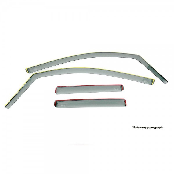 Βλησαρούλης Car Center - ΣΕΤ ΑΝΕΜΟΘΡΑΥΣΤΕΣ ΓΙΑ SEAT LEON III / ST 5D 2013+ ΑΠΟ ΕΥΚΑΜΠΤΟ ΧΥΤΟ ΑΚΡΥΛΙΚΟ ΓΥΑΛΙ (CAST ACRYLIC GLASS) DGA - 4 ΤΕΜ.