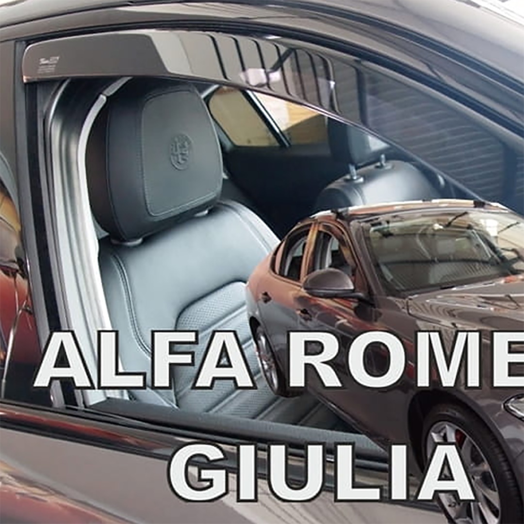 Βλησαρούλης Car Center - ΑΝΕΜΟΘΡΑΥΣΤΕΣ ΓΙΑ ALFA ROMEO GIULIA 4D 2016- ΖΕΥΓΑΡΙ ΑΠΟ ΕΥΚΑΜΠΤΟ ΦΙΜΕ ΠΛΑΣΤΙΚΟ HEKO - 2 ΤΕΜ.