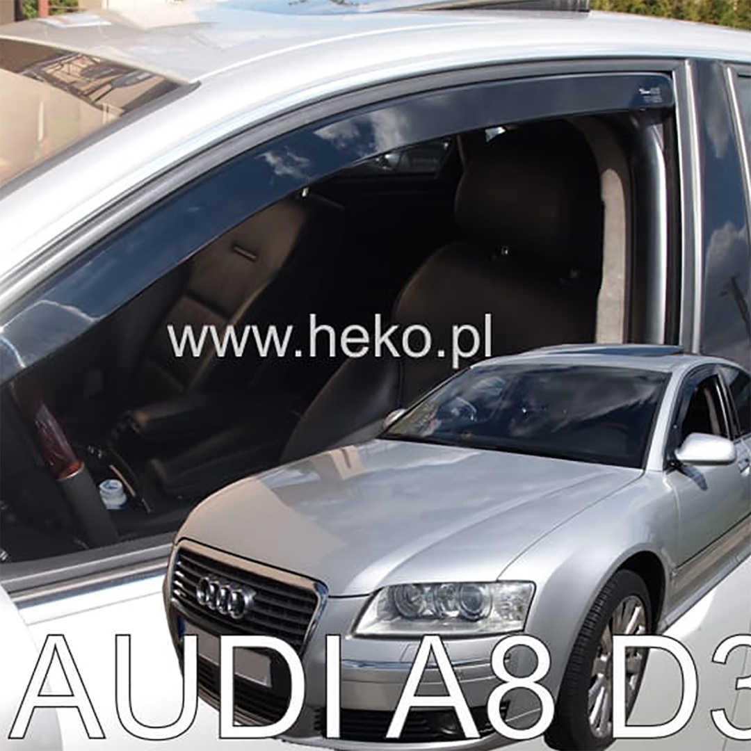 Βλησαρούλης Car Center - ΑΝΕΜΟΘΡΑΥΣΤΕΣ ΓΙΑ AUDI A8 / D3 4D 2003-2010 ΖΕΥΓΑΡΙ ΑΠΟ ΕΥΚΑΜΠΤΟ ΦΙΜΕ ΠΛΑΣΤΙΚΟ HEKO - 2 ΤΕΜ.