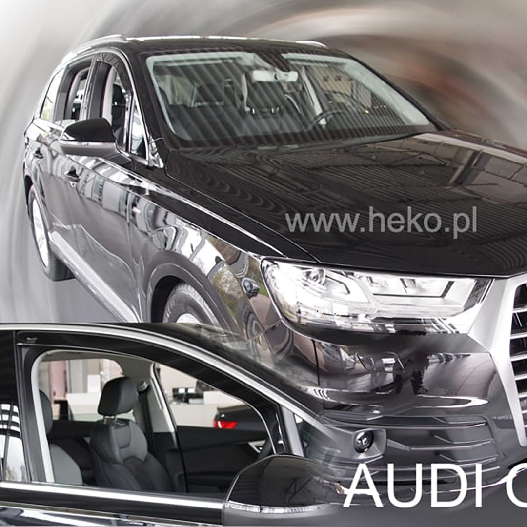 Βλησαρούλης Car Center - ΑΝΕΜΟΘΡΑΥΣΤΕΣ ΓΙΑ AUDI Q7 II 5D 2015-2021 ΖΕΥΓΑΡΙ ΑΠΟ ΕΥΚΑΜΠΤΟ ΦΙΜΕ ΠΛΑΣΤΙΚΟ HEKO - 2 ΤΕΜ.