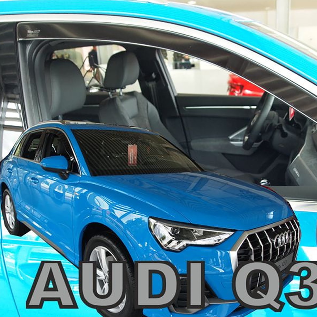 Βλησαρούλης Car Center - ΑΝΕΜΟΘΡΑΥΣΤΕΣ ΓΙΑ AUDI Q3 5D 2018-2021 ΖΕΥΓΑΡΙ ΑΠΟ ΕΥΚΑΜΠΤΟ ΦΙΜΕ ΠΛΑΣΤΙΚΟ HEKO - 2 ΤΕΜ.