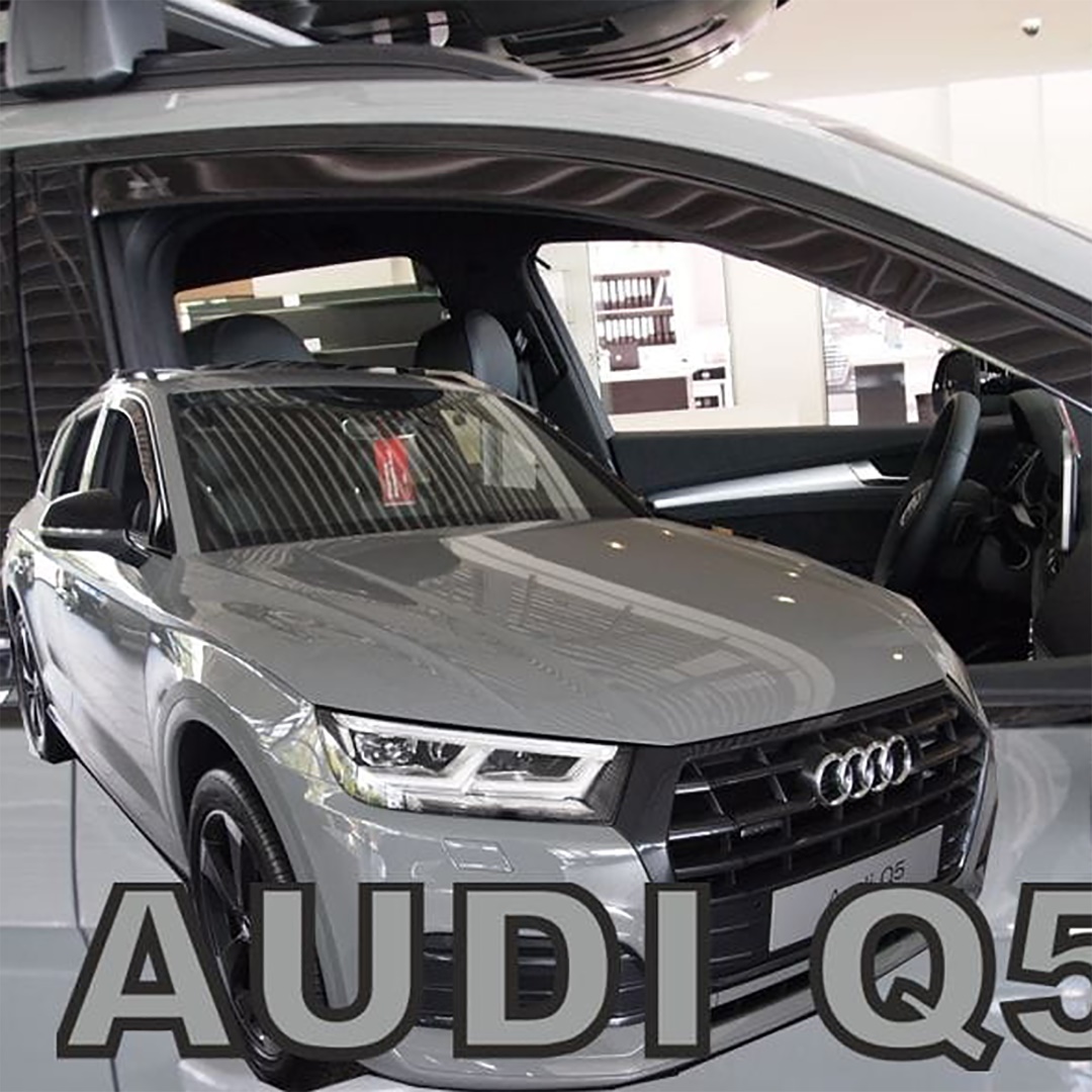 Βλησαρούλης Car Center - ΑΝΕΜΟΘΡΑΥΣΤΕΣ ΓΙΑ AUDI Q5 5D 2016-2021 ΖΕΥΓΑΡΙ ΑΠΟ ΕΥΚΑΜΠΤΟ ΦΙΜΕ ΠΛΑΣΤΙΚΟ HEKO - 2 ΤΕΜ.