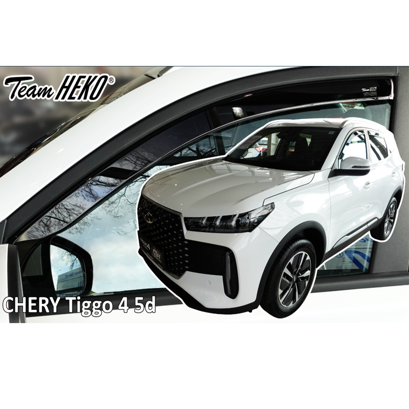 Βλησαρούλης Car Center - Heko - Ανεμοθραύστες για Chery Tiggo 4 2024 > 5πορτο / SUV Ζευγάρι Αυτοκινήτου Από Εύκαμπτο Φιμέ Πλαστικό - 2 τεμ. (ΑΝΕΜ.25412)