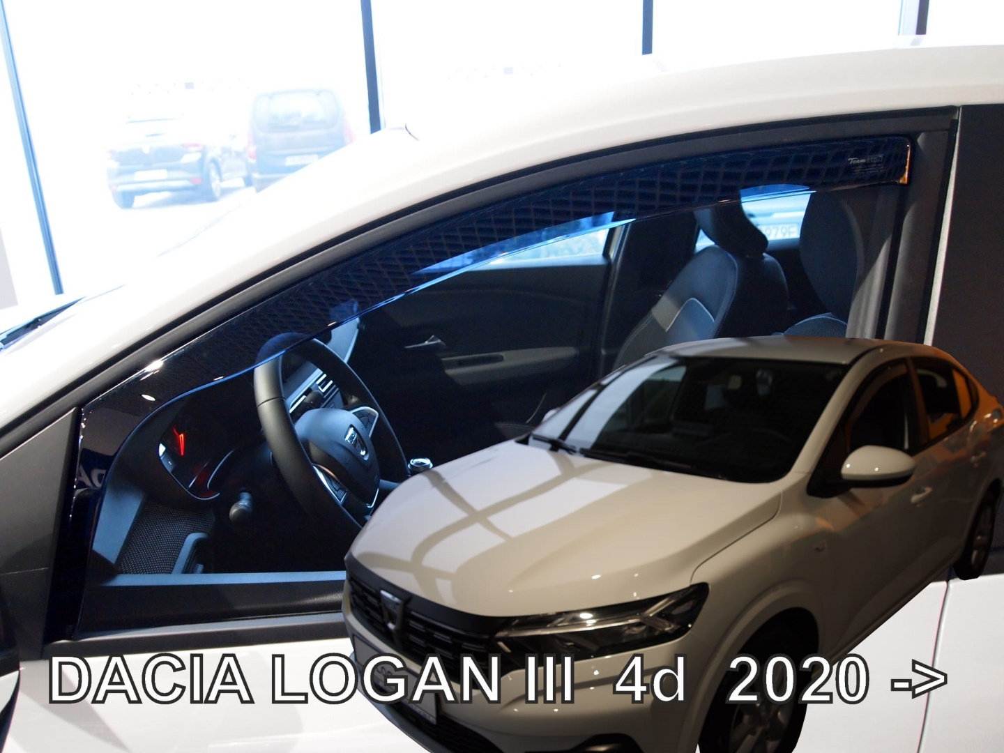 Βλησαρούλης Car Center - ΑΝΕΜΟΘΡΑΥΣΤΕΣ ΓΙΑ DACIA LOGAN 4D 2004 ΖΕΥΓΑΡΙ ΑΠΟ ΕΥΚΑΜΠΤΟ ΦΙΜΕ ΠΛΑΣΤΙΚΟ HEKO - 2 ΤΕΜ.