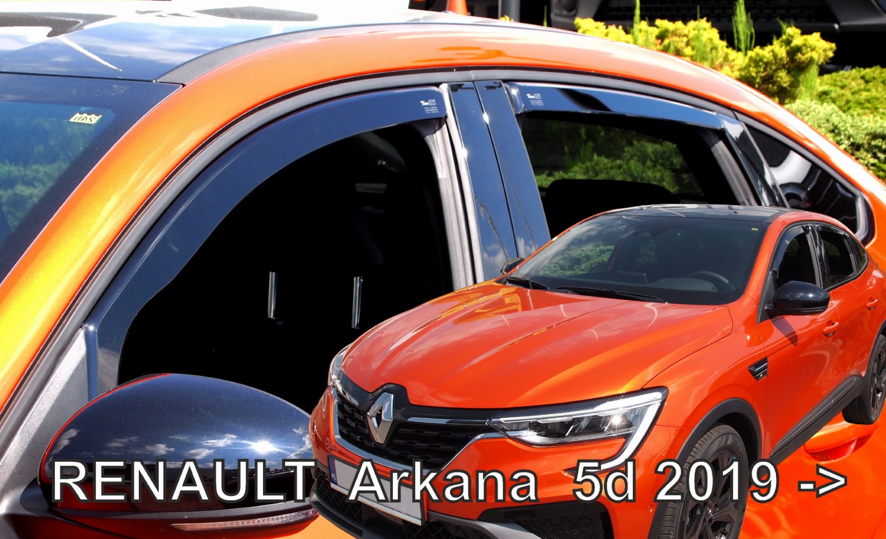 Βλησαρούλης Car Center - ΑΝΕΜΟΘΡΑΥΣΤΕΣ ΓΙΑ RENAULT ARKANA 5D 2019+  ΣΕΤ ΑΥΤΟΚΙΝΗΤΟΥ ΑΠΟ ΕΥΚΑΜΠΤΟ ΦΙΜΕ ΠΛΑΣΤΙΚΟ HEKO - 4 ΤΕΜ.