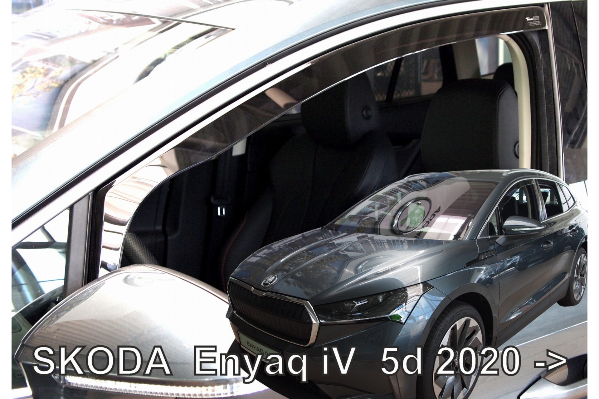 Βλησαρούλης Car Center - ΑΝΕΜΟΘΡΑΥΣΤΕΣ ΓΙΑ SKODA ENYAQ 5D 2020+ ΑΥΤΟΚΙΝΗΤΟΥ ΑΠΟ ΕΥΚΑΜΠΤΟ ΦΙΜΕ ΠΛΑΣΤΙΚΟ HEKO - 2 ΤΕΜ.