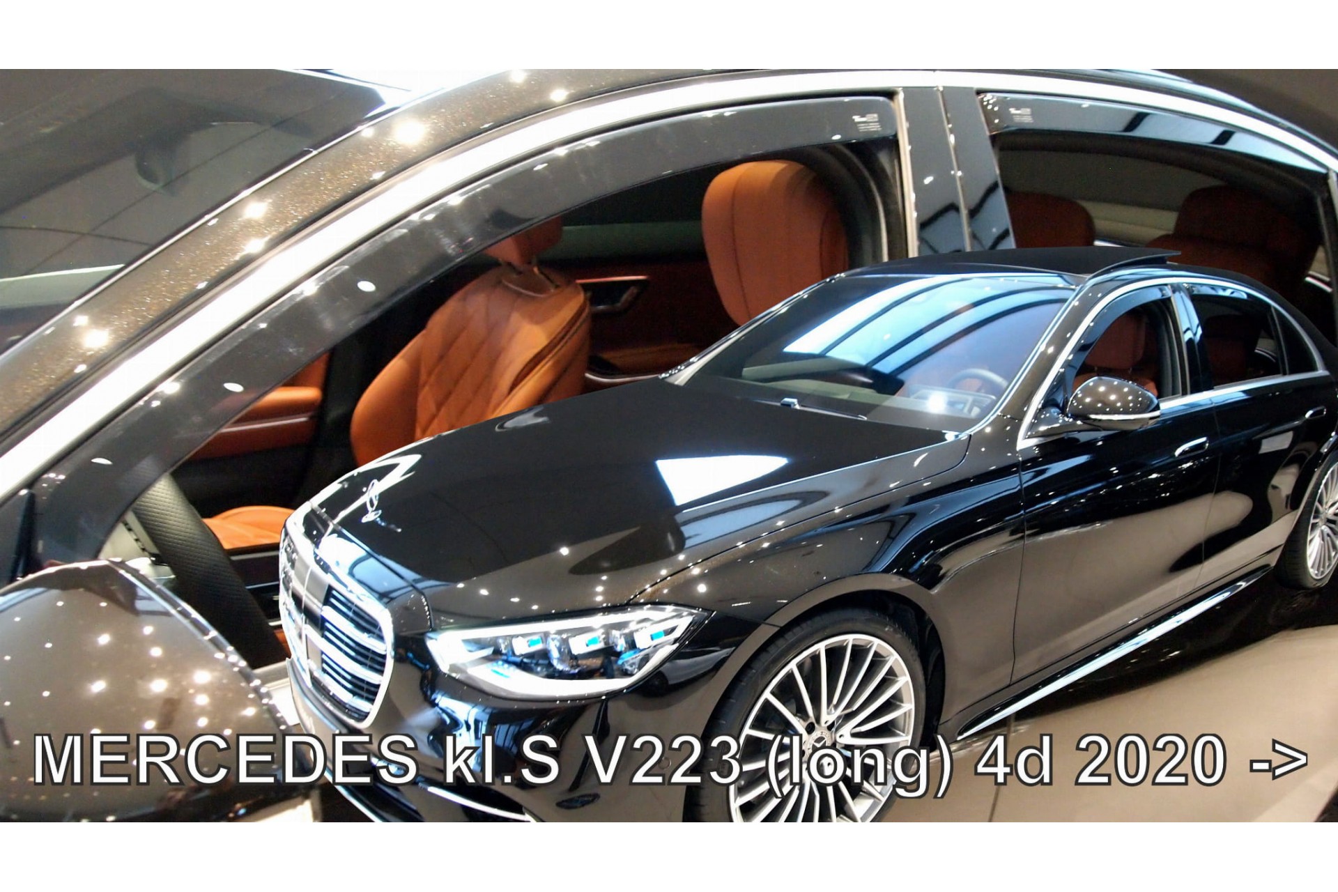 Βλησαρούλης Car Center - ΑΝΕΜΟΘΡΑΥΣΤΕΣ ΓΙΑ MERCEDES S W223 /V223 4D 2020+ ΣΕΤ ΑΥΤΟΚΙΝΗΤΟΥ ΑΠΟ ΕΥΚΑΜΠΤΟ ΦΙΜΕ ΠΛΑΣΤΙΚΟ HEKO - 4 ΤΕΜ.
