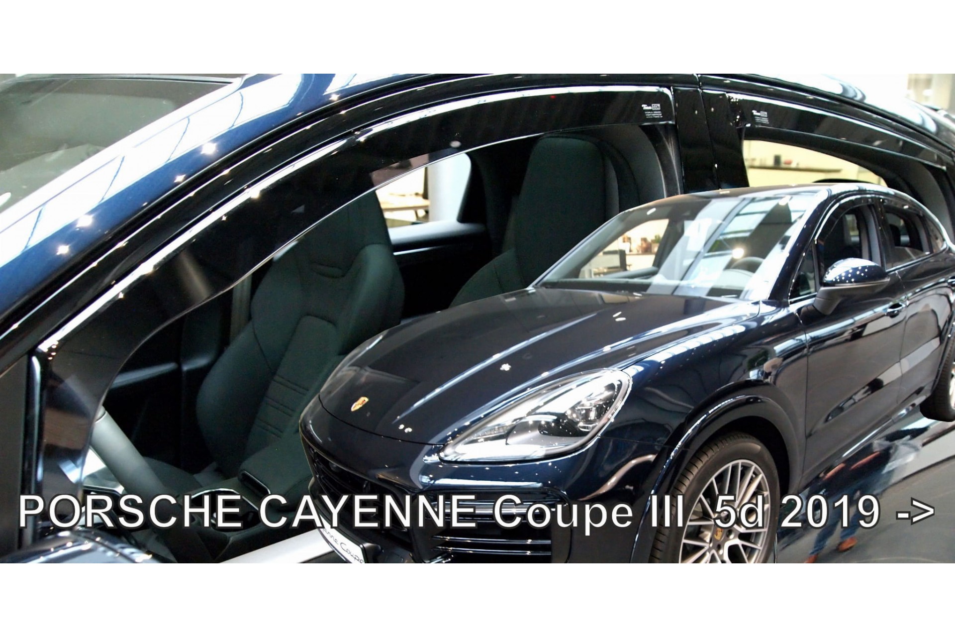 Βλησαρούλης Car Center - ΣΕΤ ΑΝΕΜΟΘΡΑΥΣΤΕΣ ΑΥΤΟΚΙΝΗΤΟΥ ΑΠΟ ΕΥΚΑΜΠΤΟ ΦΙΜΕ ΠΛΑΣΤΙΚΟ HEKO ΓΙΑ PORSCHE CAYENNE COUPE 5D 2019+  - 4 ΤΕΜ.