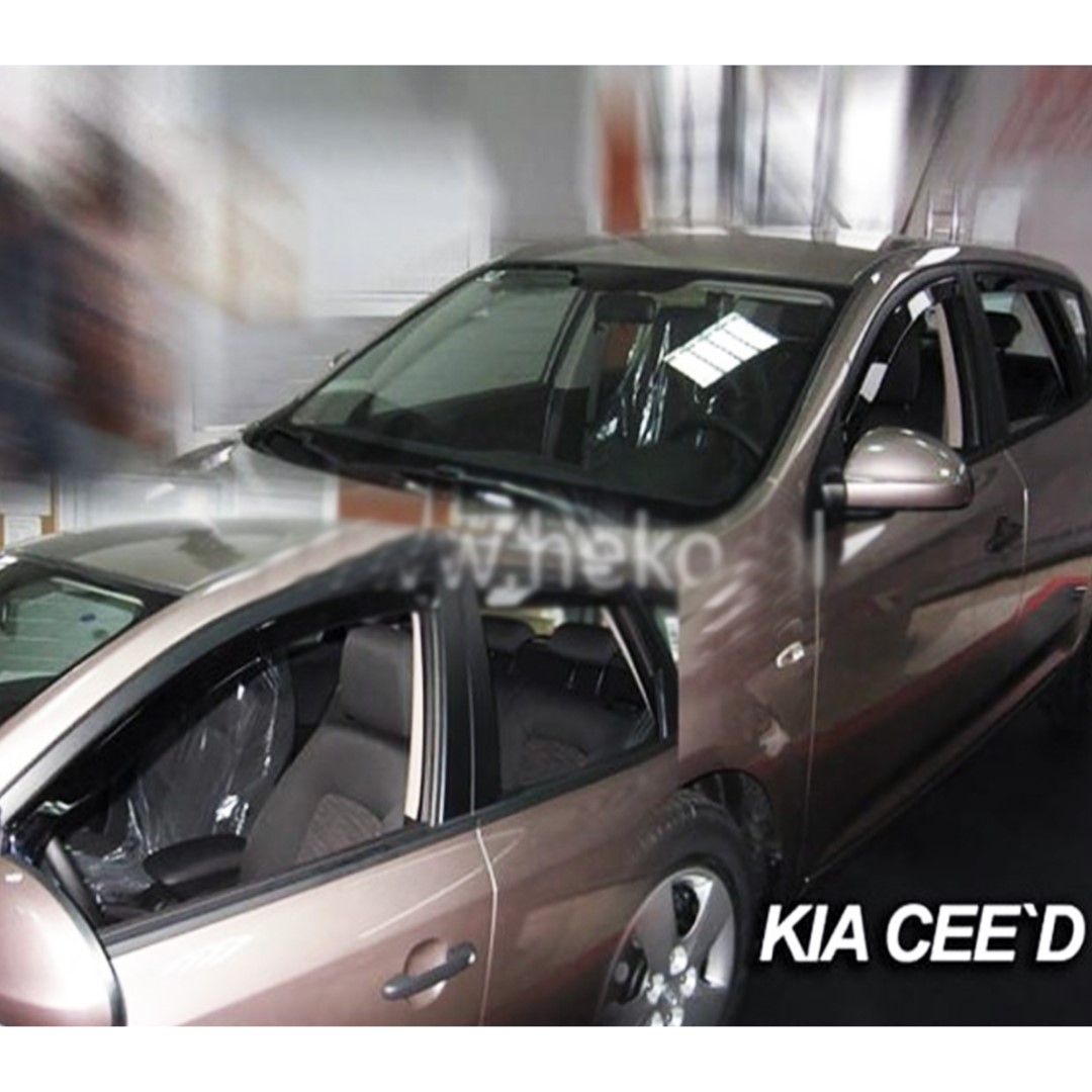 Βλησαρούλης Car Center - ΑΝΕΜΟΘΡΑΥΣΤΕΣ ΓΙΑ KIA CEED 5D 2007-2012 ΖΕΥΓΑΡΙ ΑΠΟ ΕΥΚΑΜΠΤΟ ΦΙΜΕ ΠΛΑΣΤΙΚΟ HEKO - 2 ΤΕΜ.
