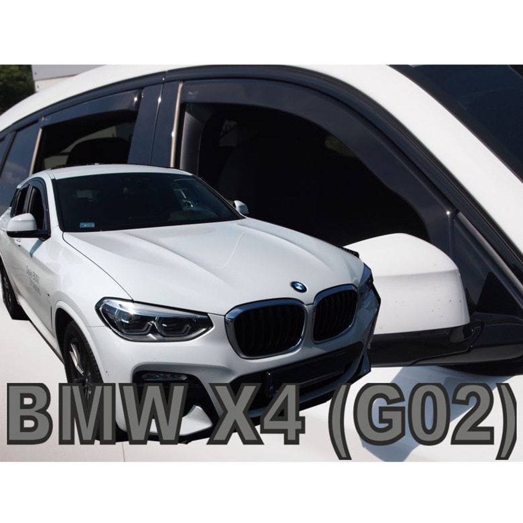 Βλησαρούλης Car Center - ΑΝΕΜΟΘΡΑΥΣΤΕΣ ΓΙΑ BMW X4 G02 5D 2018+ ΣΕΤ ΑΥΤΟΚΙΝΗΤΟΥ ΑΠΟ ΕΥΚΑΜΠΤΟ ΦΙΜΕ ΠΛΑΣΤΙΚΟ HEKO - 4 ΤΕΜ.