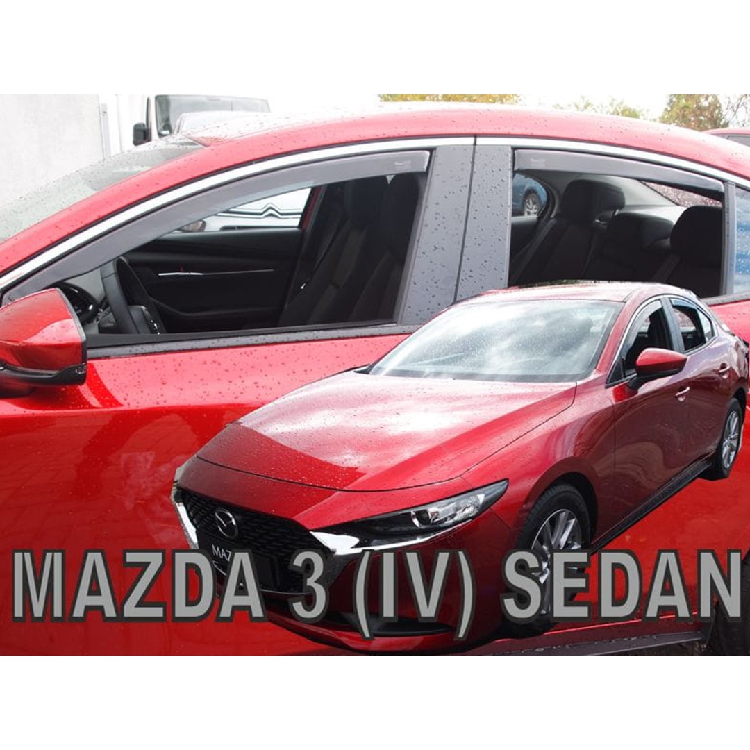 Βλησαρούλης Car Center - ΑΝΕΜΟΘΡΑΥΣΤΕΣ ΓΙΑ MAZDA 3 4D 2019+ ΣΕΤ ΑΥΤΟΚΙΝΗΤΟΥ ΑΠΟ ΕΥΚΑΜΠΤΟ ΦΙΜΕ ΠΛΑΣΤΙΚΟ HEKO - 4 ΤΕΜ.
