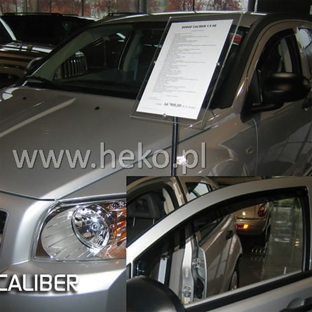 Βλησαρούλης Car Center - ΑΝΕΜΟΘΡΑΥΣΤΕΣ ΓΙΑ DODGE CALIBER 5D 2006-2011 ΖΕΥΓΑΡΙ ΑΠΟ ΕΥΚΑΜΠΤΟ ΦΙΜΕ ΠΛΑΣΤΙΚΟ HEKO - 2 ΤΕΜ.