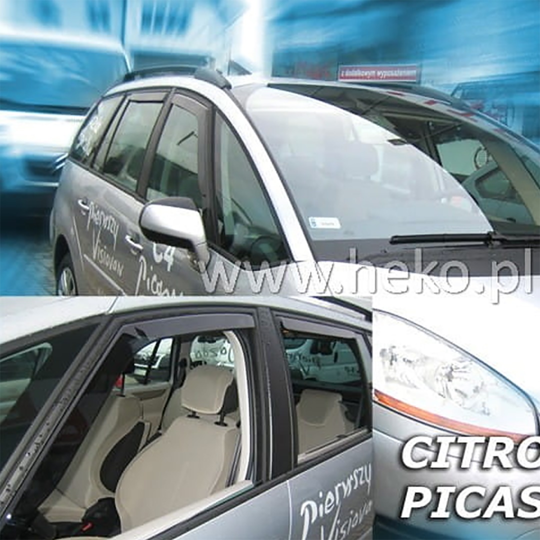 Βλησαρούλης Car Center - ΑΝΕΜΟΘΡΑΥΣΤΕΣ ΓΙΑ CITROEN C4 PICASSO MK1 5D 2006-2013 ΖΕΥΓΑΡΙ ΑΠΟ ΕΥΚΑΜΠΤΟ ΦΙΜΕ ΠΛΑΣΤΙΚΟ HEKO - 2 ΤΕΜ.