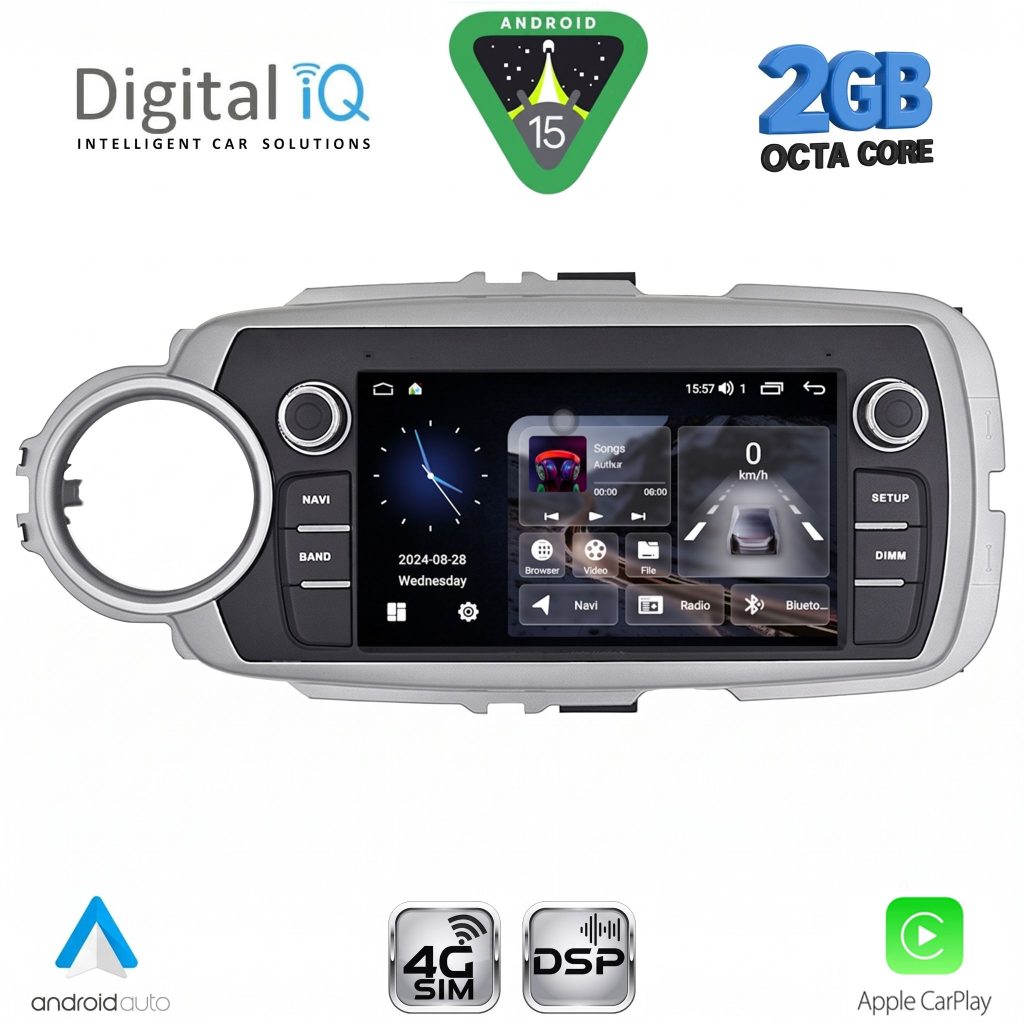 Βλησαρούλης Car Center - DIGITAL IQ BLF 330_CPA (7" DECK) MULTIMEDIA SYSTEM for TOYOTA YARIS mod. 2011-2020