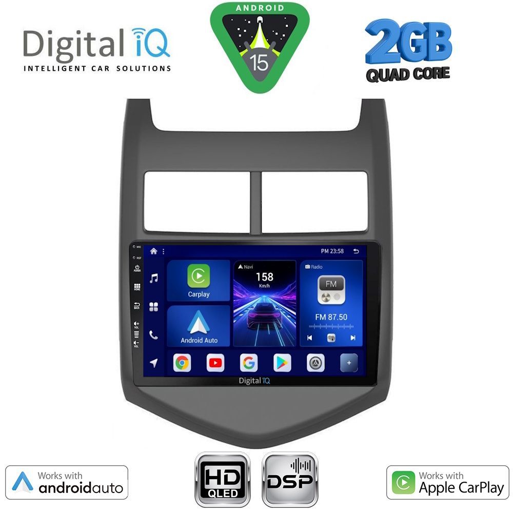 Βλησαρούλης Car Center - DIGITAL IQ BXC 3074_CPAA (9inc) MULTIMEDIA TABLET for CHEVROLET AVEO mod. 2011-2014