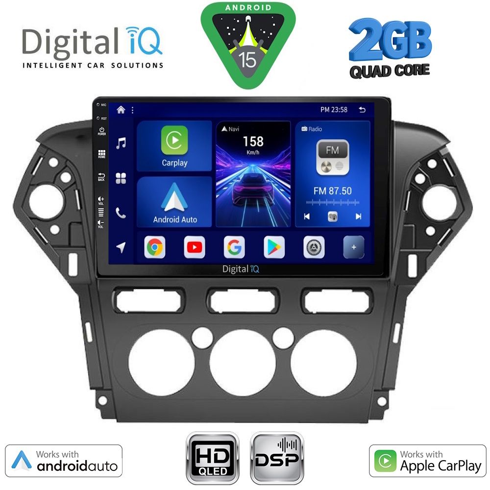 Βλησαρούλης Car Center - DIGITAL IQ BXC 3163AC_CPAA A/C (10inc) MULTIMEDIA TABLET for FORD MONDEO mod. 2011-2013