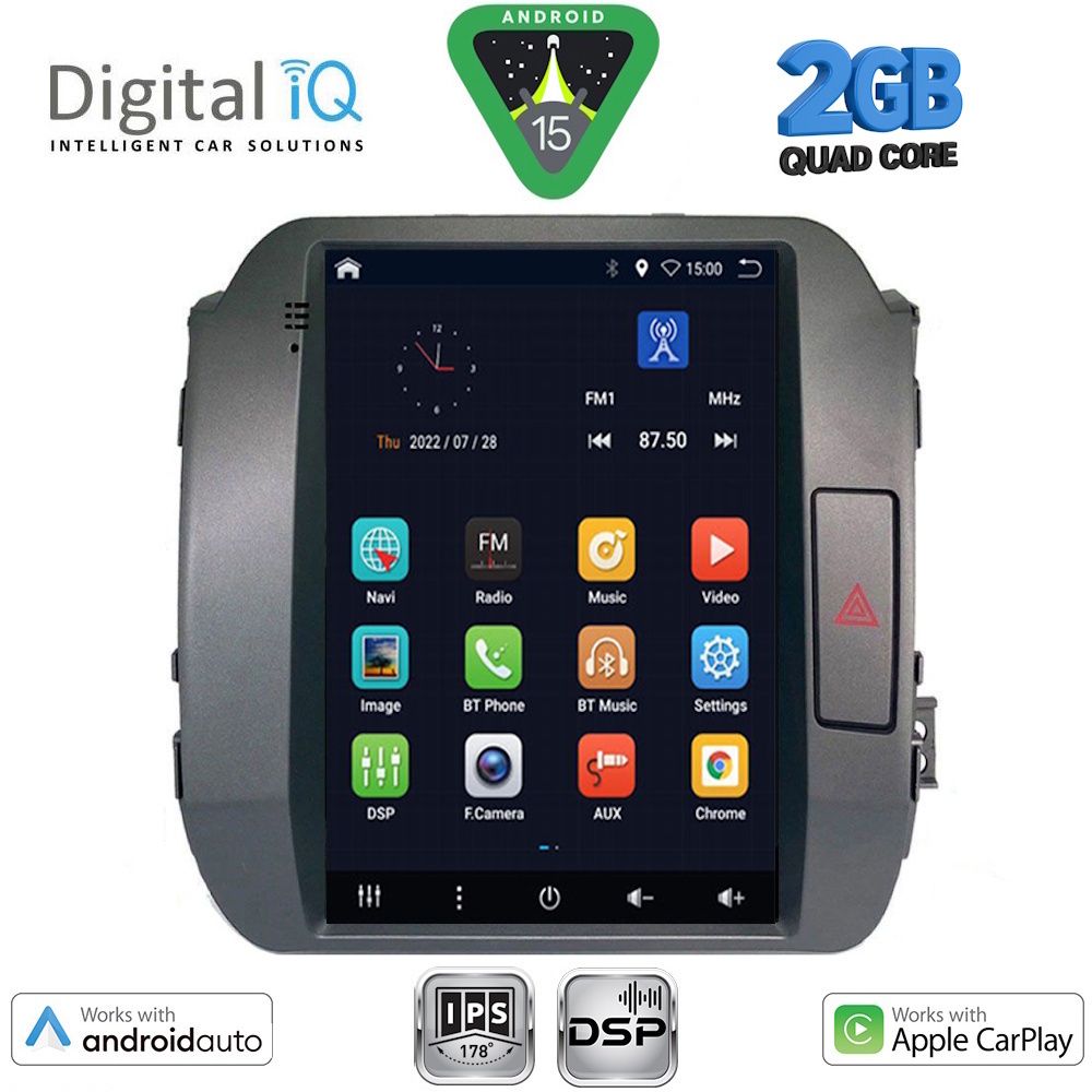 Βλησαρούλης Car Center - DIGITAL IQ BXC 3927_CPAA TESLA STYLE for KIA SPORTAGE mod. 2010-2015