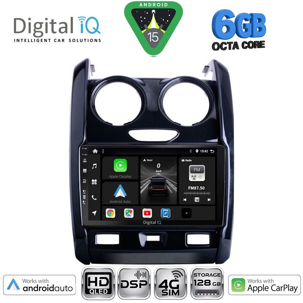 Βλησαρούλης Car Center - DIGITAL IQ BXF 17103_CPAA (9inc) MULTIMEDIA TABLET for DACIA DUSTER mod. 2012-2019