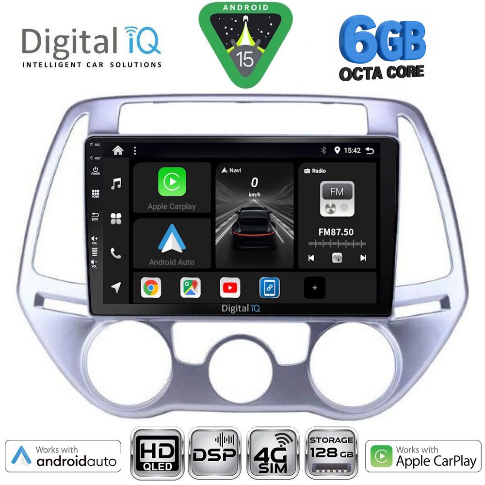 Βλησαρούλης Car Center - DIGITAL IQ BXF 17227_CPAA A/C (9inc) MULTIMEDIA TABLET for HYUNDAI i20 mod. 2008-2012