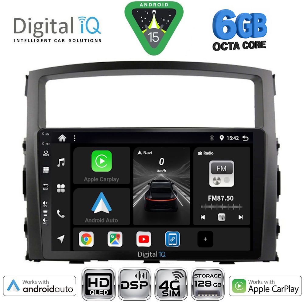 Βλησαρούλης Car Center - DIGITAL IQ BXF 17446_CPAA (9inc) MULTIMEDIA TABLET for MITSUBISHI PAJERO mod. 2006-2013