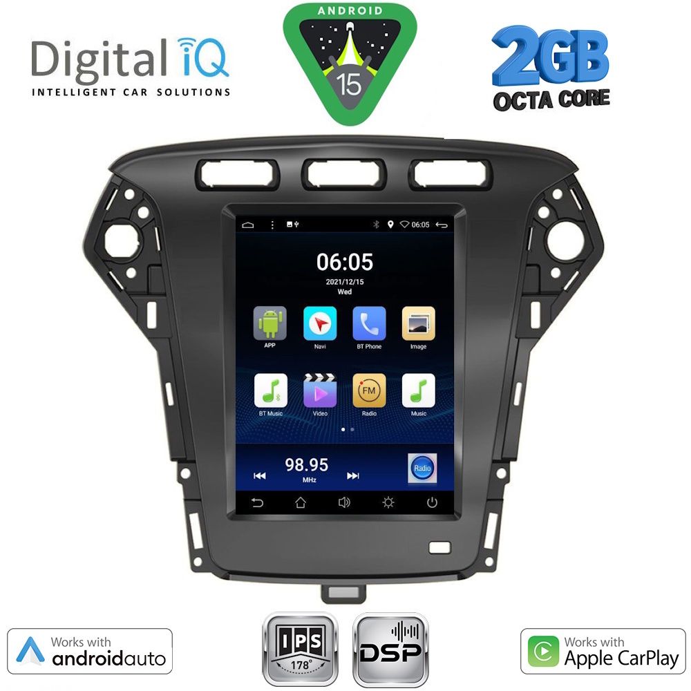 Βλησαρούλης Car Center - DIGITAL IQ BXF 5958_CPAA TESLA STYLE for FORD MONDEO mod. 2010-2013