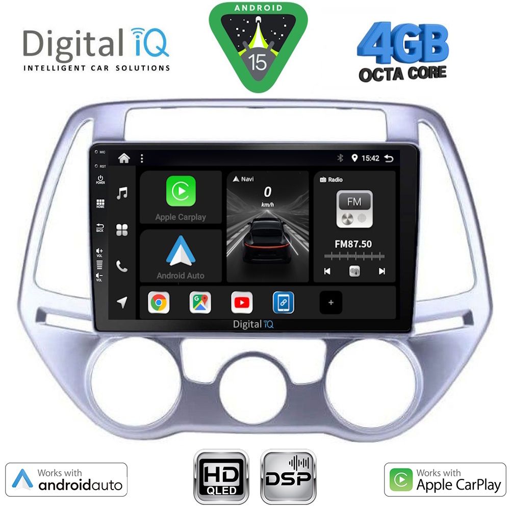 Βλησαρούλης Car Center - DIGITAL IQ BXF 16227_CPAA A/C (9inc) MULTIMEDIA TABLET for HYUNDAI i20 mod. 2008-2012