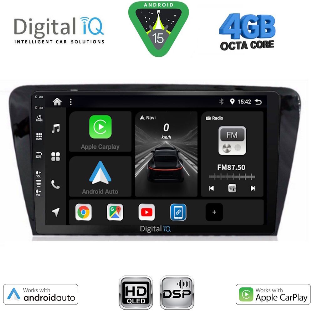 Βλησαρούλης Car Center - DIGITAL IQ BXF 16597_CPAA (10inc) MULTIMEDIA TABLET for SKODA OCTAVIA 7 mod. 2013-2021
