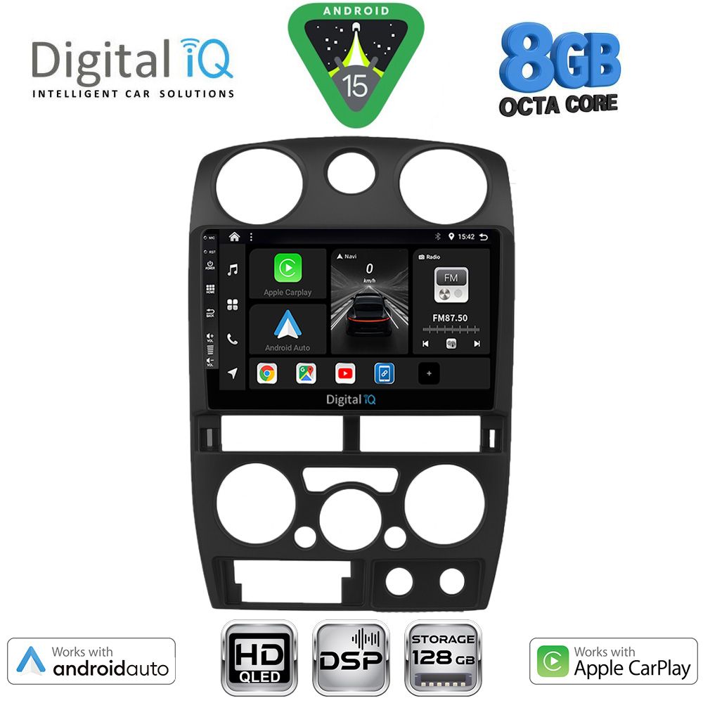 Βλησαρούλης Car Center - DIGITAL IQ BXF 7254BL_CPAA (9inc) MULTIMEDIA TABLET for ISUZU D-MAX mod. 2008-2012 (BLACK)