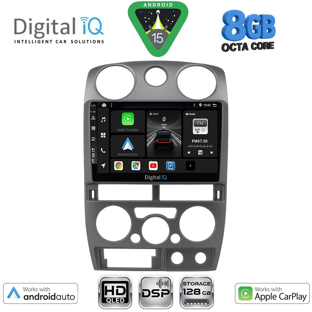 Βλησαρούλης Car Center - DIGITAL IQ BXF 7254GR_CPAA (9inc) MULTIMEDIA TABLET for ISUZU D-MAX mod. 2008-2012 (GREY)