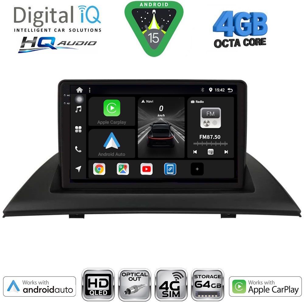 Βλησαρούλης Car Center - DIGITAL IQ BXK 19058_CPAA (9inc) MULTIMEDIA TABLET for BMW X3 (E83) mod. 2003-2010