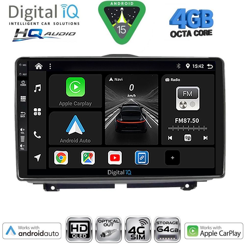 Βλησαρούλης Car Center - DIGITAL IQ BXK 19338_CPAA (9inc) MULTIMEDIA TABLET for LADA GRANTA mod. 2012-2026
