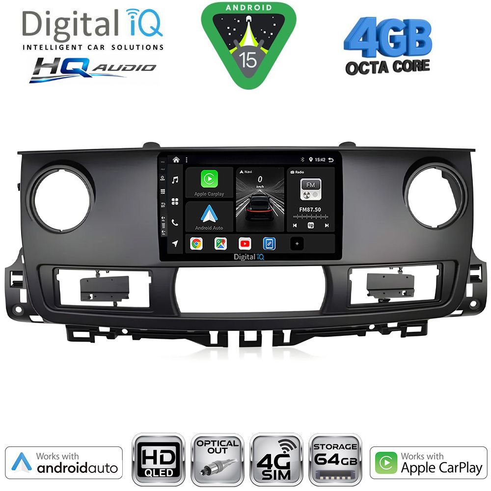 Βλησαρούλης Car Center - DIGITAL IQ BXK 19554_CPAA (9inc) MULTIMEDIA TABLET for RENAULT MASTER mod. 2003-2010