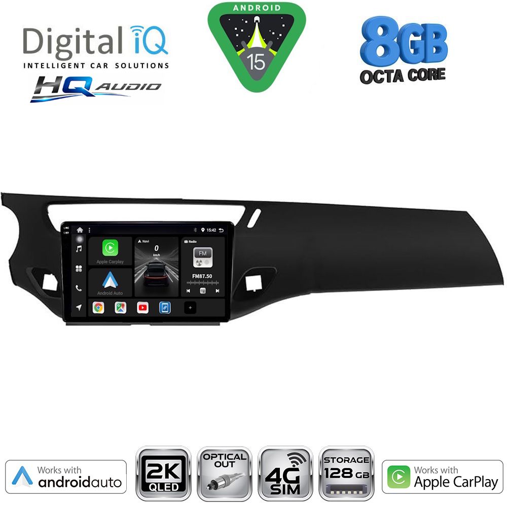 Βλησαρούλης Car Center - DIGITAL IQ BXK 20092BL_CPAA (9inc) MULTIMEDIA TABLET for CITROEN C3 - DS3 mod. 2009-2016 (BLACK)