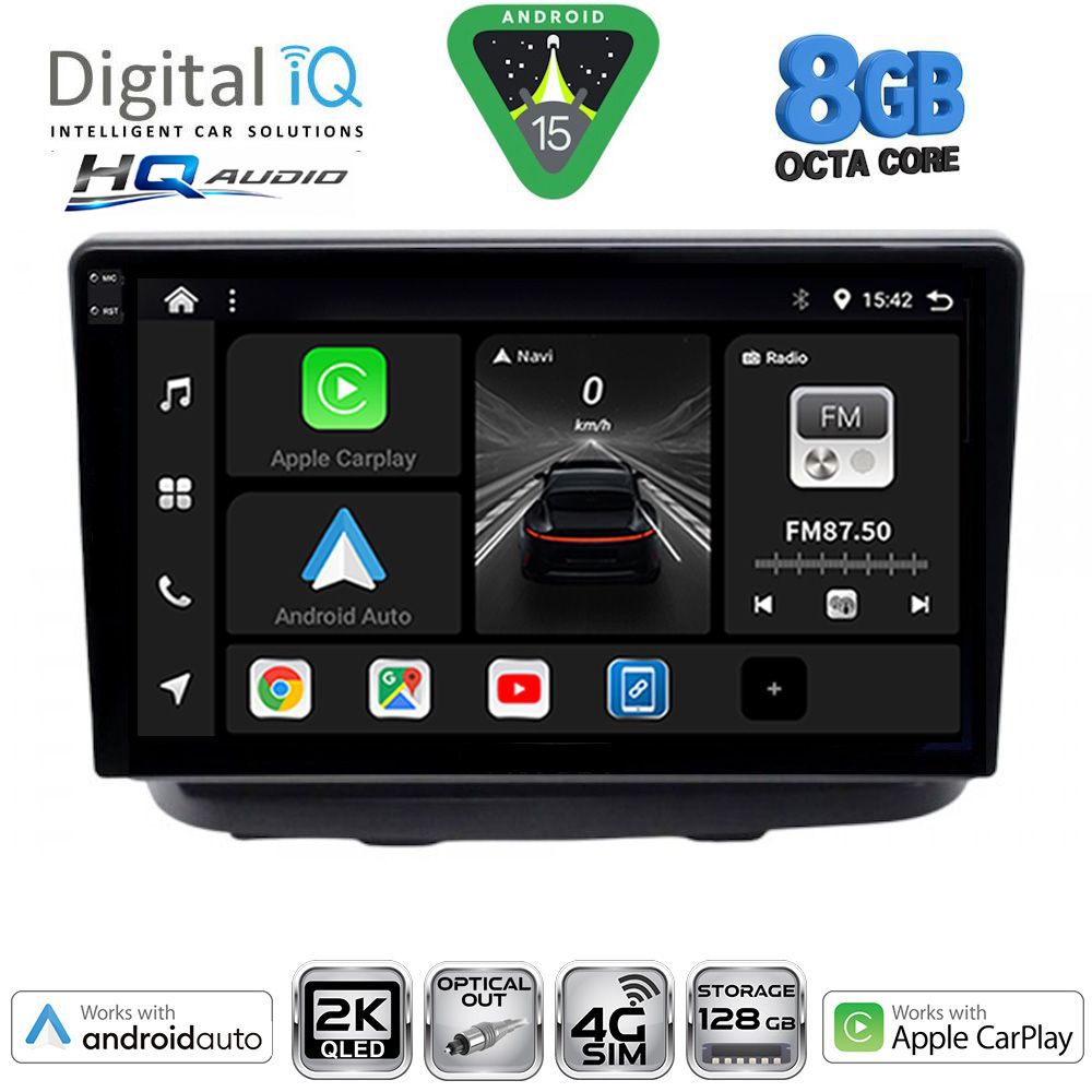 Βλησαρούλης Car Center - DIGITAL IQ BXK 20135_CPAA (10inc) MULTIMEDIA TABLET for FIAT DOBLO mod. 2002-2009