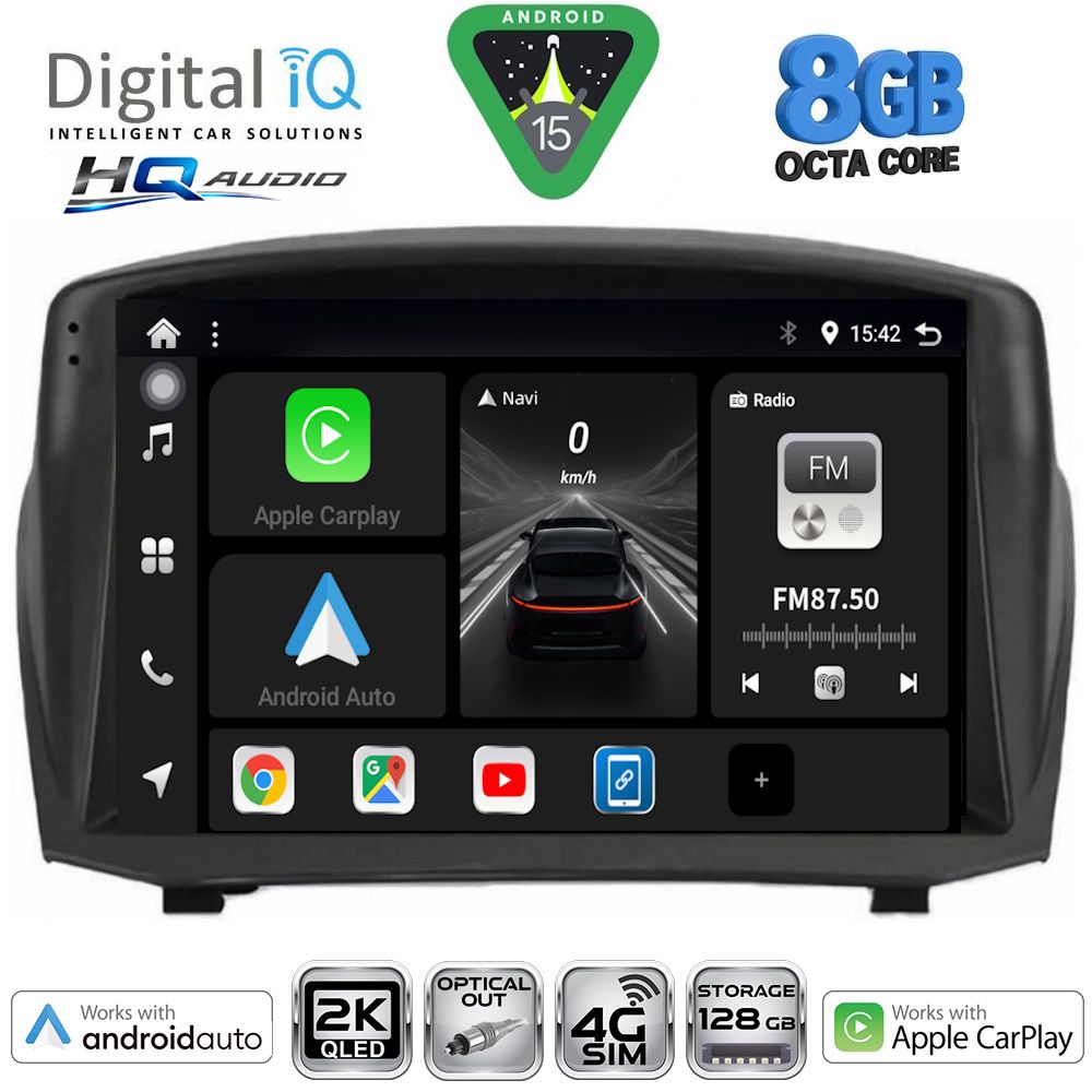 Βλησαρούλης Car Center - DIGITAL IQ BXK 20154B_CPAA (9inc) MULTIMEDIA TABLET for FORD FIESTA mod. 2008-2017