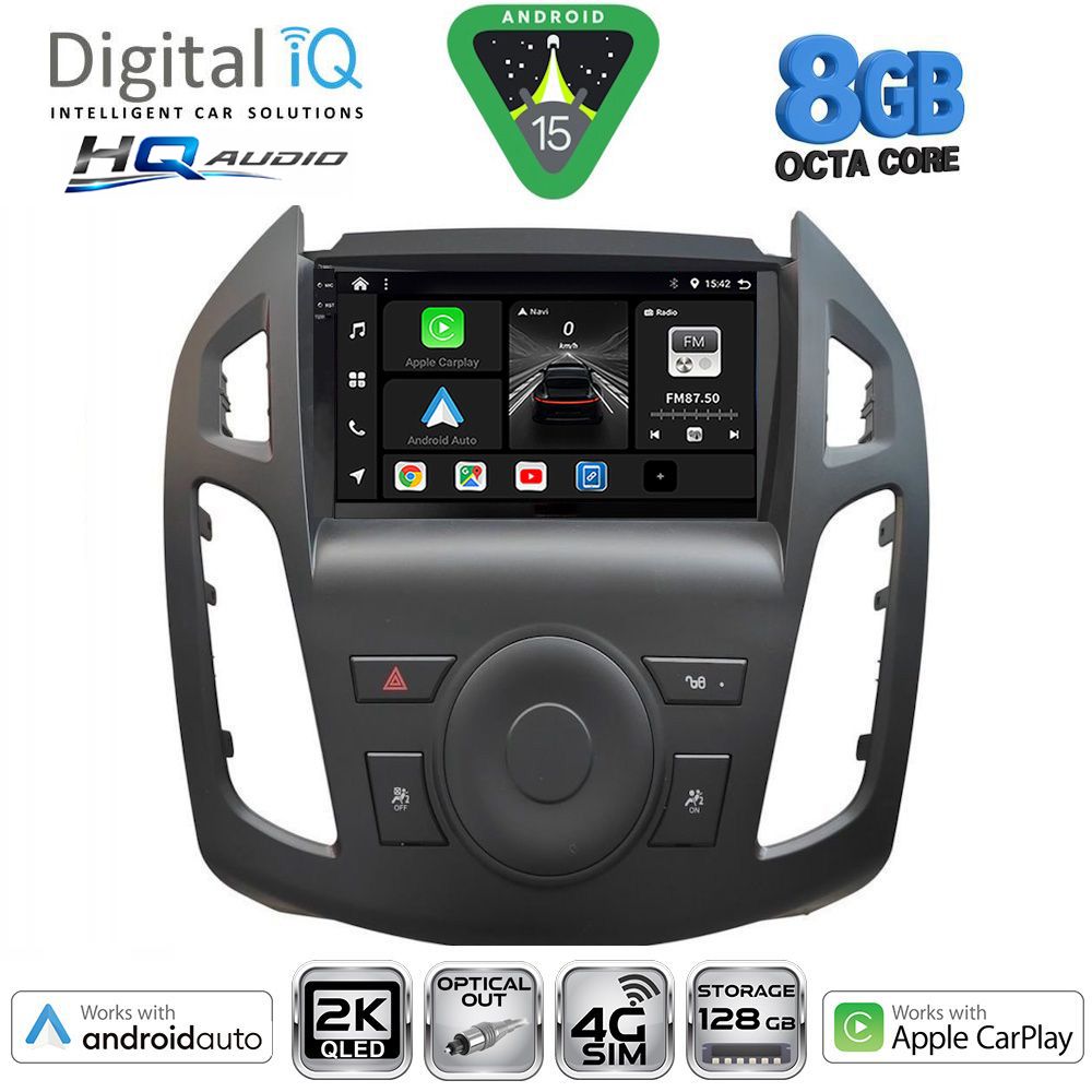 Βλησαρούλης Car Center - DIGITAL IQ BXK 20176_CPAA (9inc) MULTIMEDIA TABLET for FORD TRANSIT CONNECT mod. 2013-2018