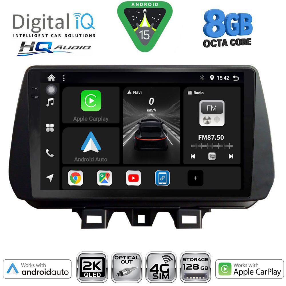 Βλησαρούλης Car Center - DIGITAL IQ BXK 20244_CPAA (9inc) MULTIMEDIA TABLET for HYUNDAI TUCSON mod. 2019-2023