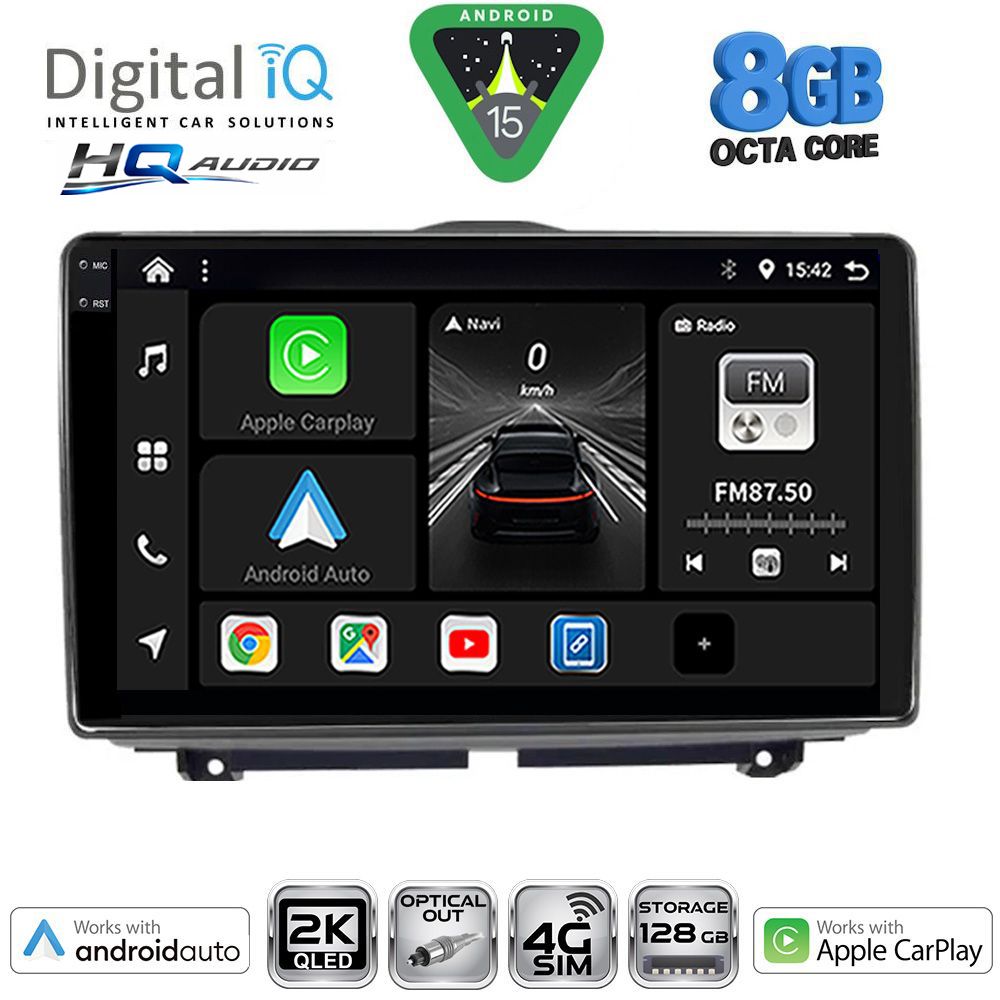 Βλησαρούλης Car Center - DIGITAL IQ BXK 20338_CPAA (9inc) MULTIMEDIA TABLET for LADA GRANTA mod. 2012-2026