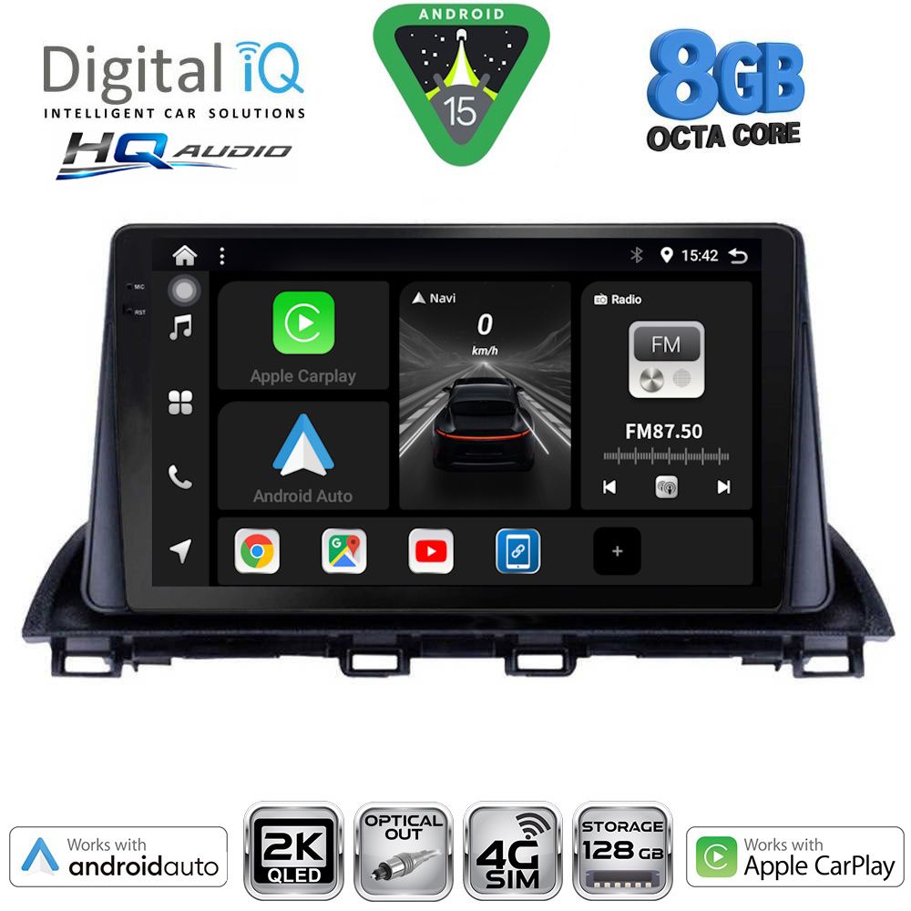 Βλησαρούλης Car Center - DIGITAL IQ BXK 20367_CPAA (9inc) MULTIMEDIA TABLET for MAZDA 3 mod. 2014-2019