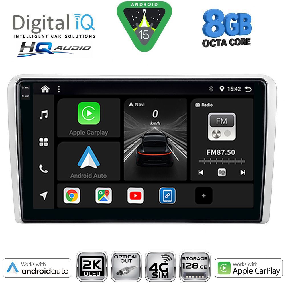 Βλησαρούλης Car Center - DIGITAL IQ BXK 20481SL_CPAA (9inc) MULTIMEDIA TABLET for OPEL ALL mod. 2004-2014 (SILVER)