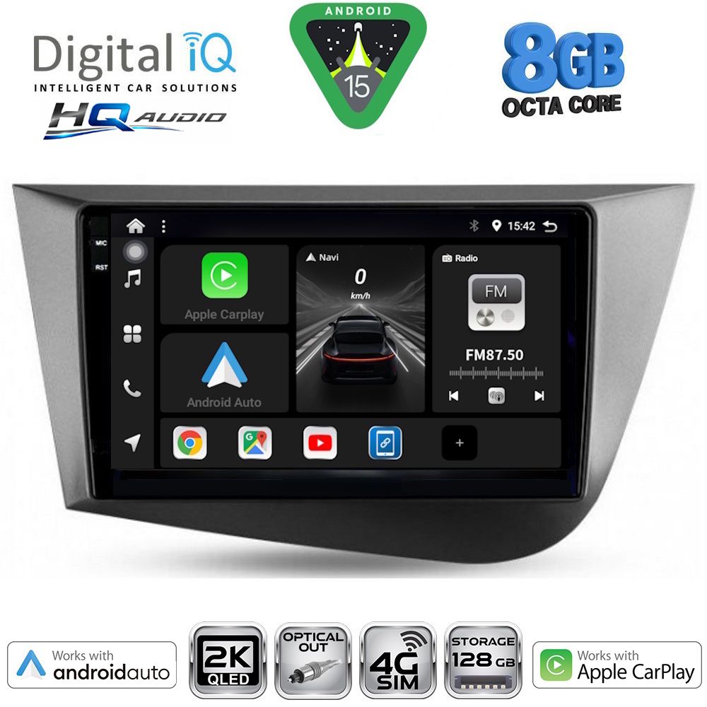 Βλησαρούλης Car Center - DIGITAL IQ BXK 20574_CPAA (9inc) MULTIMEDIA TABLET for SEAT LEON mod. 2005-2012