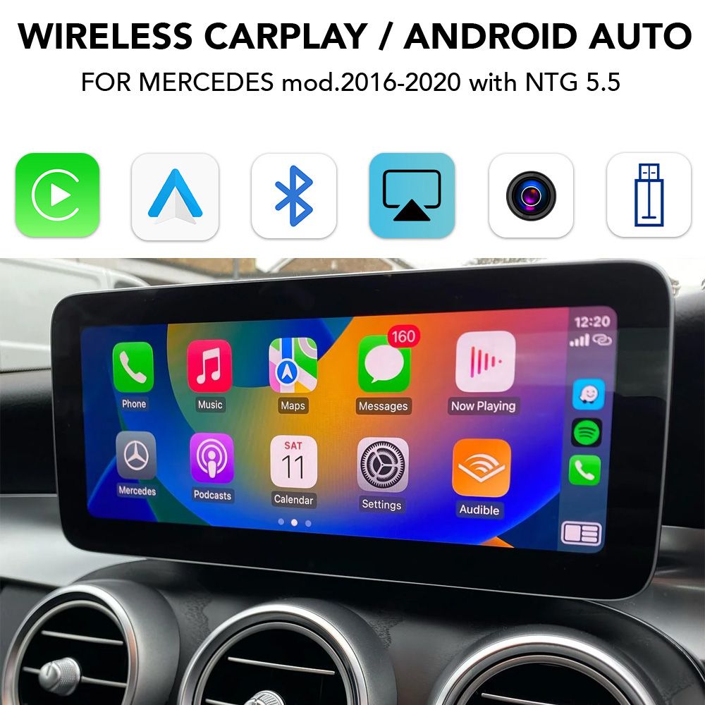 Βλησαρούλης Car Center - DIGITAL IQ BZ 246 CPAA (CARPLAY / ANDROID AUTO BOX for MERCEDES mod.2016-2020 with NTG 5.5)