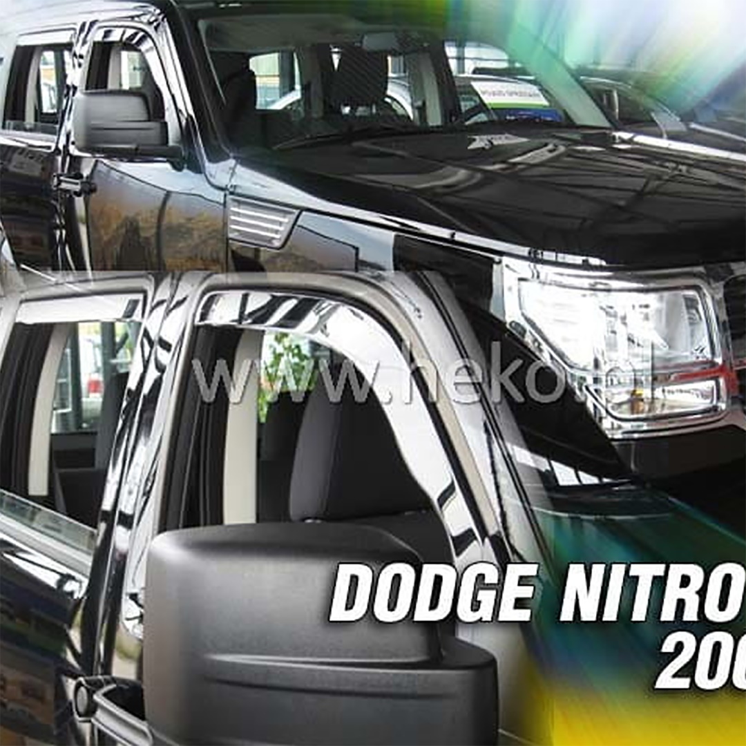 Βλησαρούλης Car Center - ΑΝΕΜΟΘΡΑΥΣΤΕΣ ΓΙΑ DODGE NITRO 5D 2007-2011 ΖΕΥΓΑΡΙ ΑΠΟ ΕΥΚΑΜΠΤΟ ΦΙΜΕ ΠΛΑΣΤΙΚΟ HEKO - 2 ΤΕΜ.